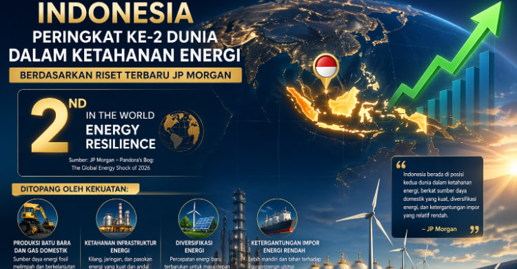 Ketahanan Energi Indonesia Kuat Menurut Penilaian JP Morgan